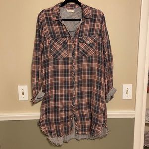 Large women’s button down dress